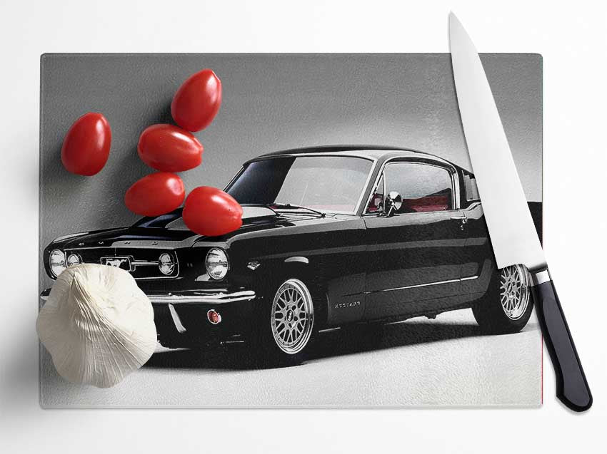 Mustang 1965 Coupe Glass Chopping Board