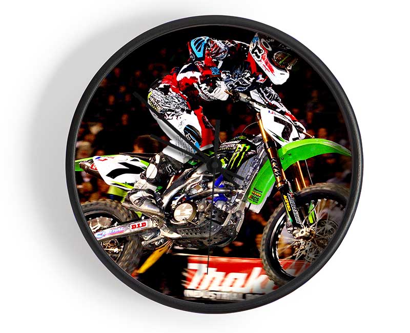 Motorcross James Stewart (Bubba) Clock - Wallart-Direct UK