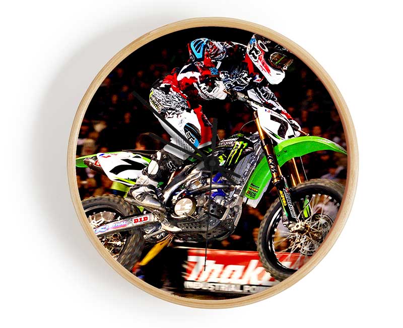 Motorcross James Stewart (Bubba) Clock - Wallart-Direct UK