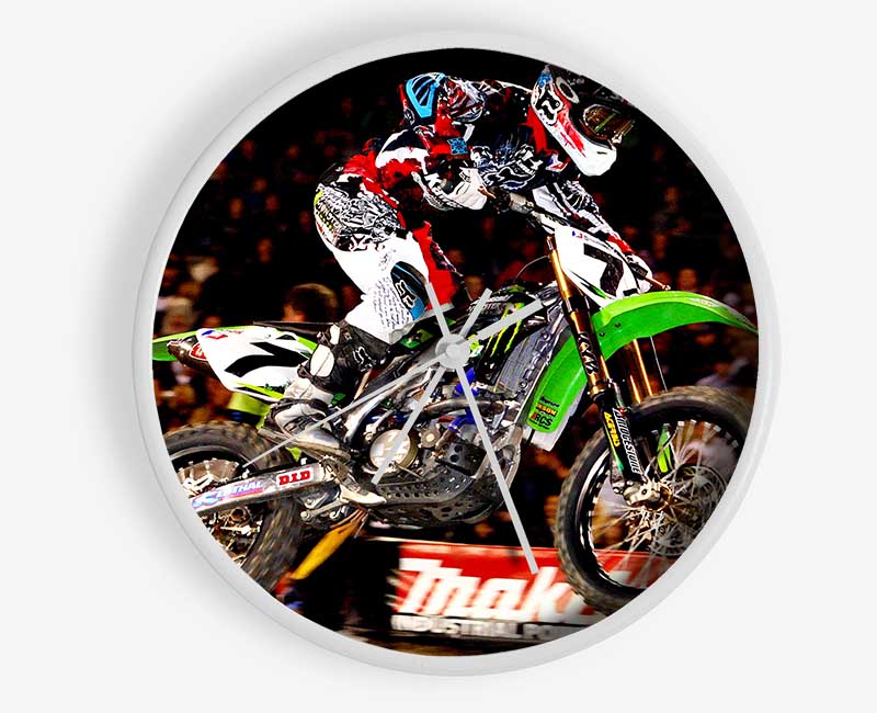 Motorcross James Stewart (Bubba) Clock - Wallart-Direct UK