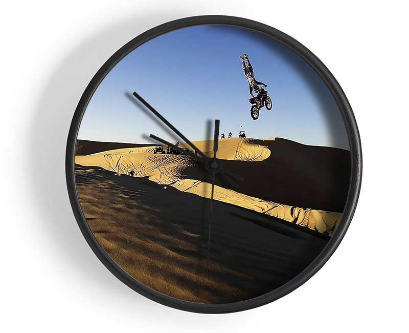 Motorcross Desert Race Jump Clock - Wallart-Direct UK