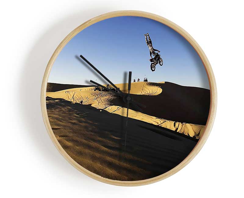 Motorcross Desert Race Jump Clock - Wallart-Direct UK