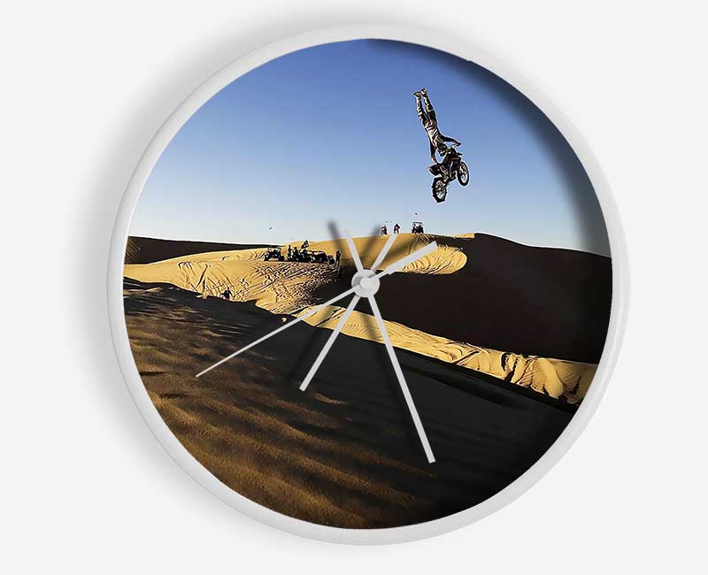 Motorcross Desert Race Jump Clock - Wallart-Direct UK