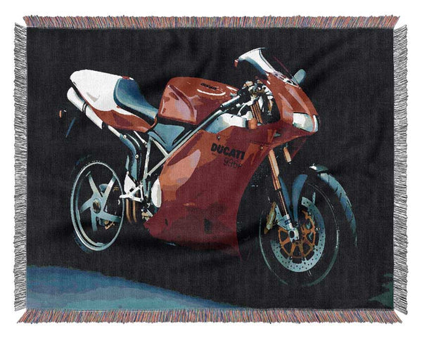 Motorbike Ducati Woven Blanket