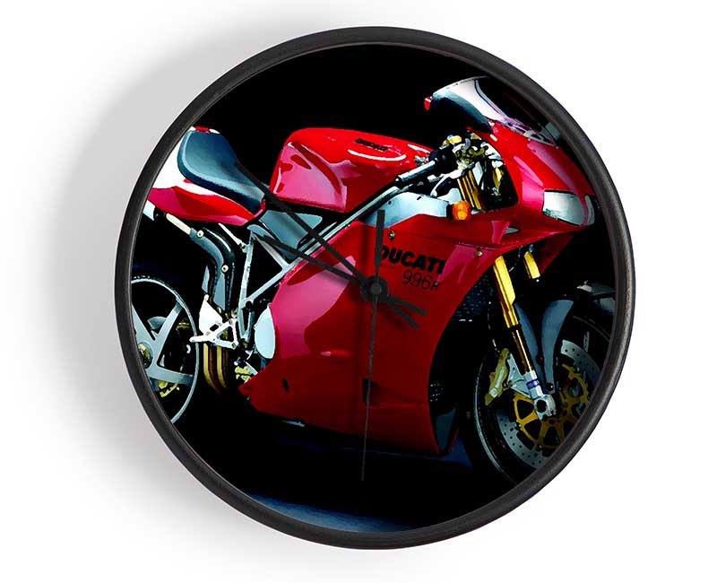 Motorbike Ducati Clock - Wallart-Direct UK