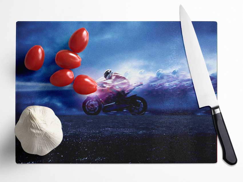 Motor Speed Glass Chopping Board