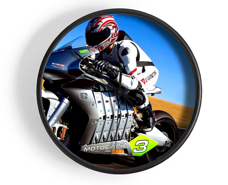 Motoczysz Racing Bike Clock - Wallart-Direct UK