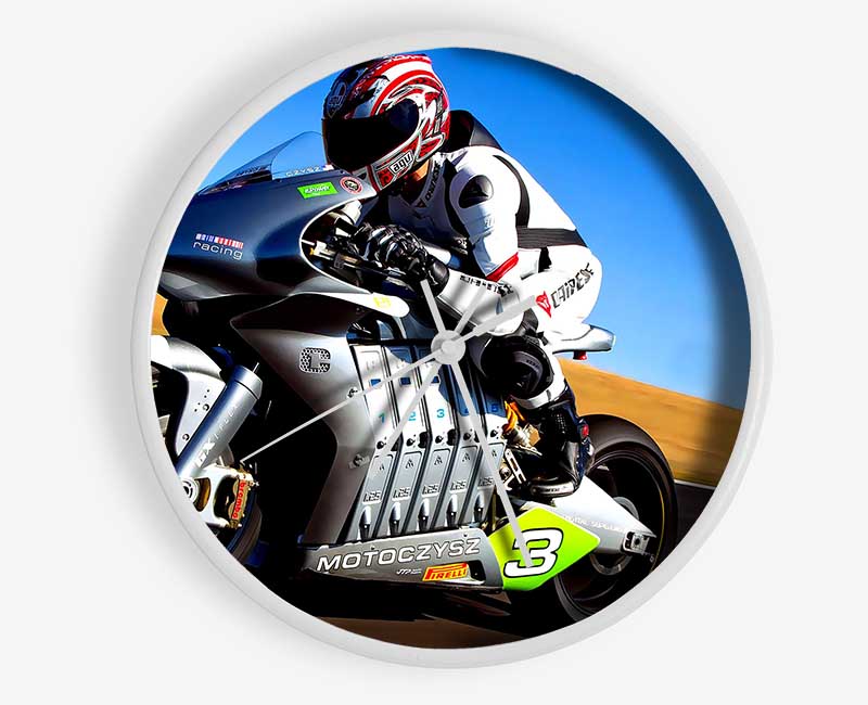 Motoczysz Racing Bike Clock - Wallart-Direct UK