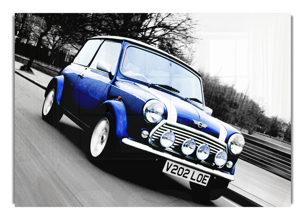 Mini Cooper Retro Blue