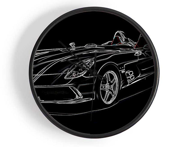 Mercedes Concept Psychedelic Clock - Wallart-Direct UK