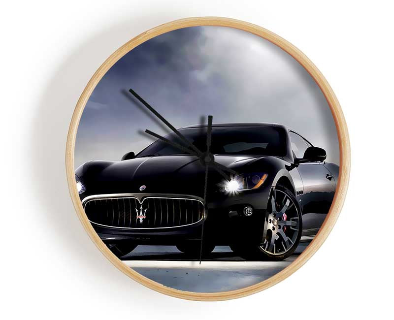 Maserati Black Beauty Clock - Wallart-Direct UK