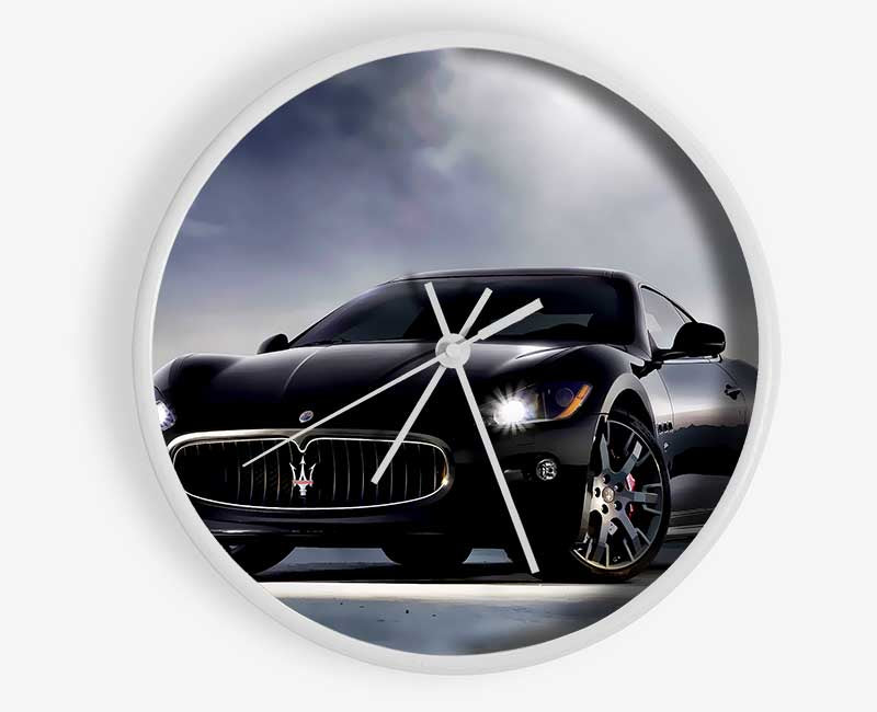 Maserati Black Beauty Clock - Wallart-Direct UK