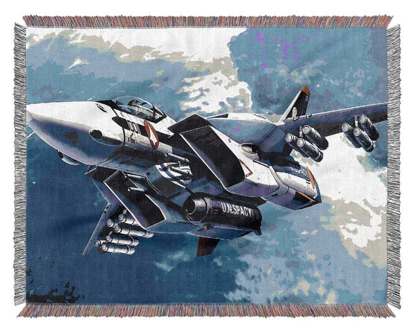 Macross Fighter Woven Blanket