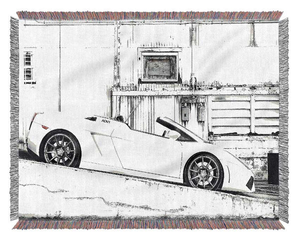 Lamborghini Gallardo Spyder Adv1 Wheels Woven Blanket