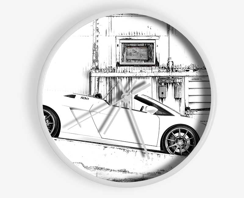 Lamborghini Gallardo Spyder Adv1 Wheels Clock - Wallart-Direct UK