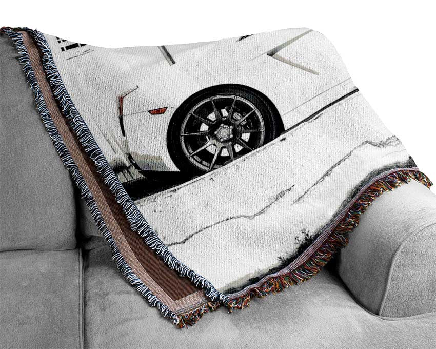 Lamborghini Gallardo Spyder Adv1 Wheels Woven Blanket