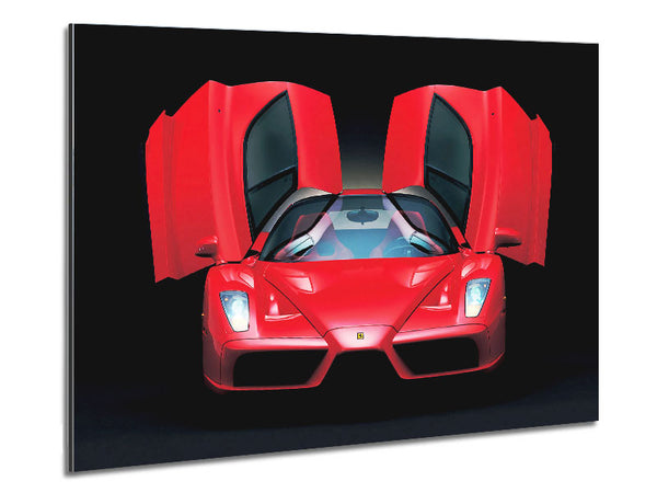 Lamborghini Bat Winged Doors Red