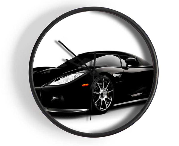 Keonigsegg Super Car Black Clock - Wallart-Direct UK