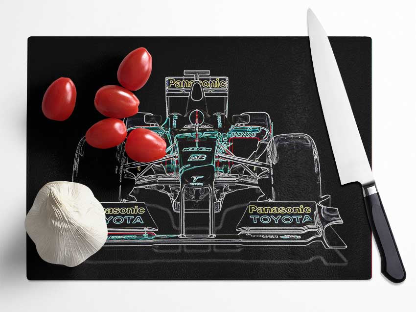 Formula One Glass Chopping Board