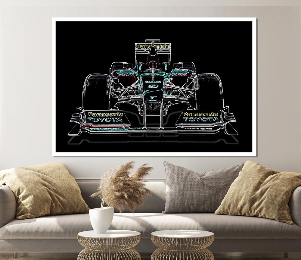 Formula One Print Poster Wall Art