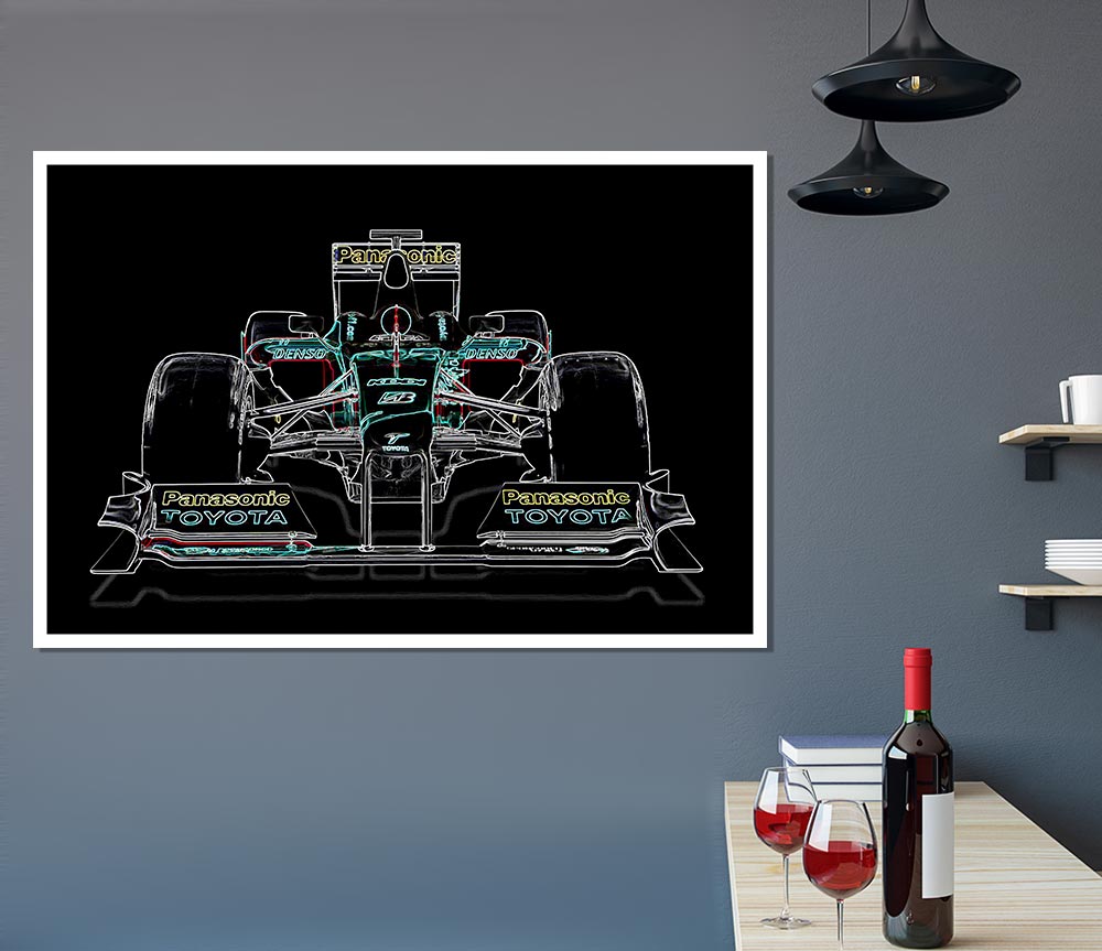 Formula One Print Poster Wall Art