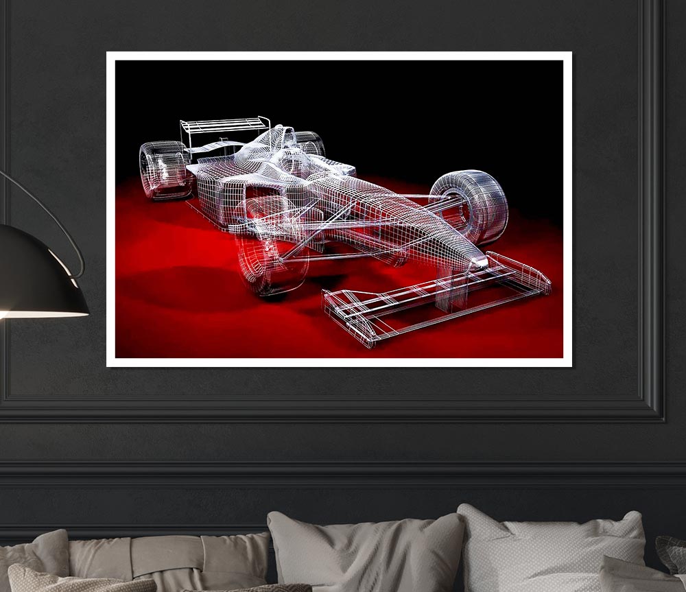 Formula One Prototype Print Poster Wall Art