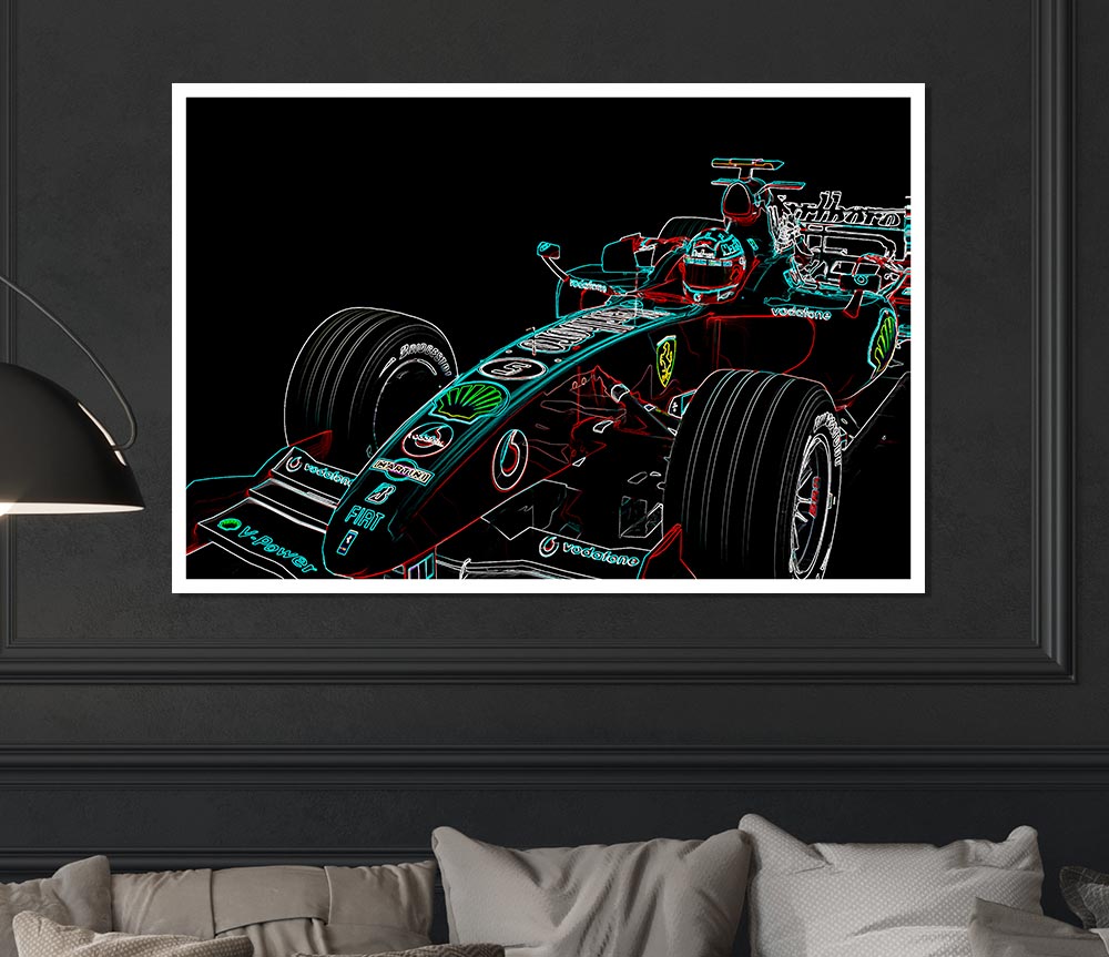 Formula One Profile Print Poster Wall Art