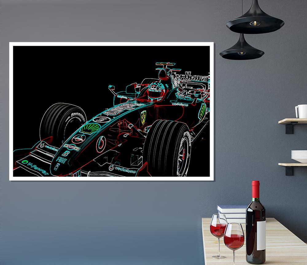 Formula One Profile Print Poster Wall Art