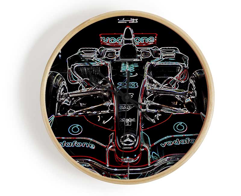 Formula One Pole Postion Clock - Wallart-Direct UK