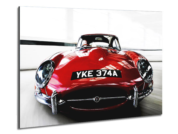 E-Type Jaguar Red