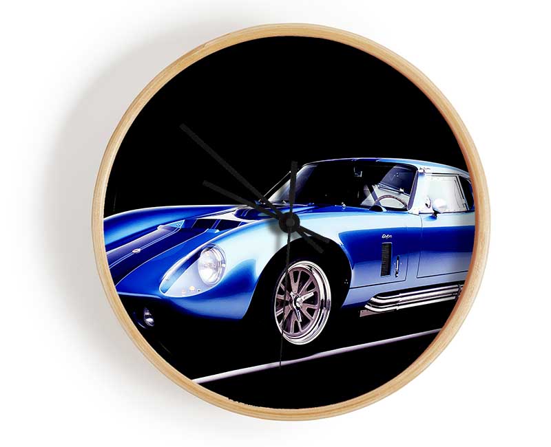 Dodge Viper Electric Blue Clock - Wallart-Direct UK