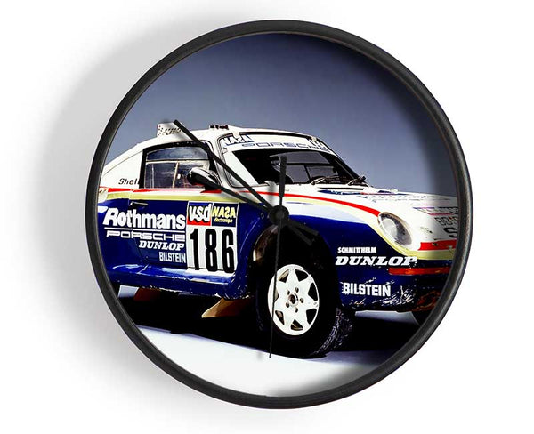 Dakar Rally Porsche Clock - Wallart-Direct UK