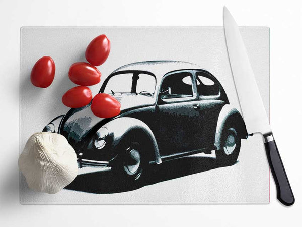 Classic Vw Beetle Glass Chopping Board