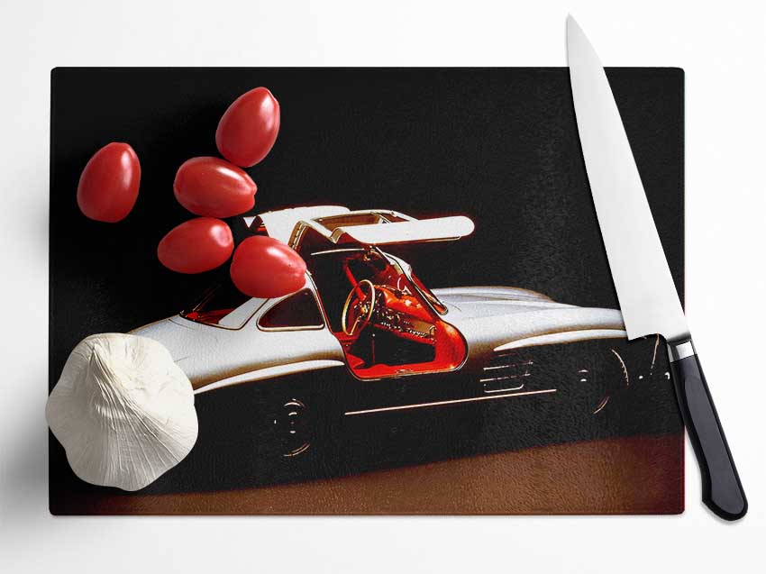 Classic Bat Winged Car Glass Chopping Board