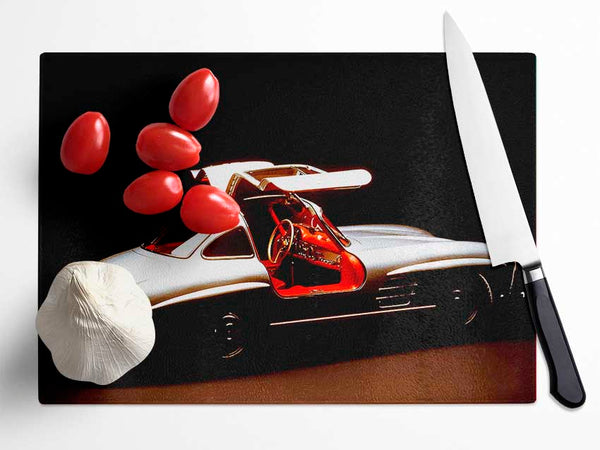 Classic Bat Winged Car Glass Chopping Board