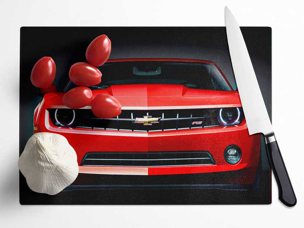 Chevy Camaro Front Grill Glass Chopping Board