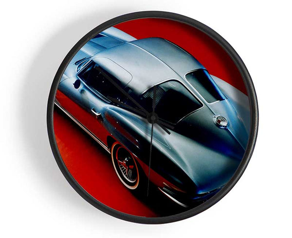 C 1963 Chevrolet Corvette Stingray Clock - Wallart-Direct UK