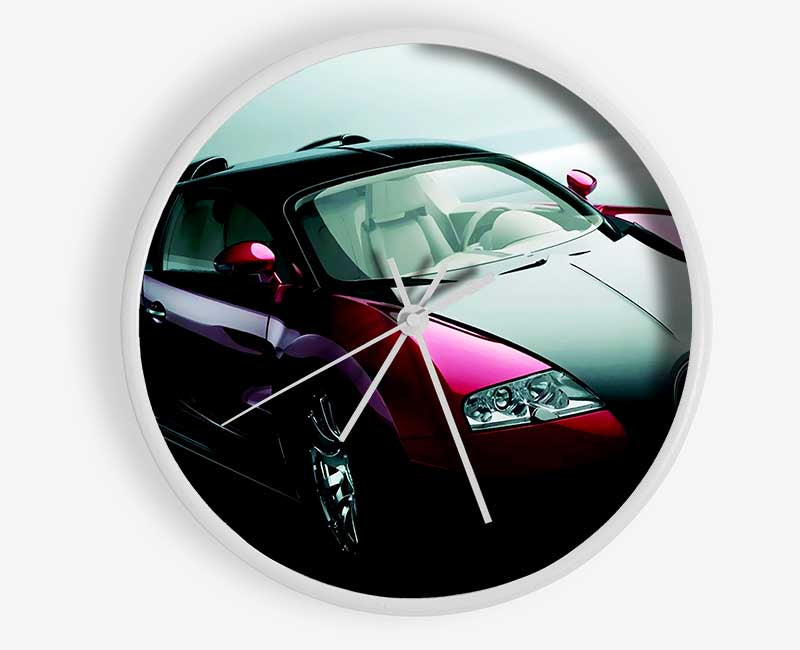 Bugatti Veyron Red And Black Clock - Wallart-Direct UK