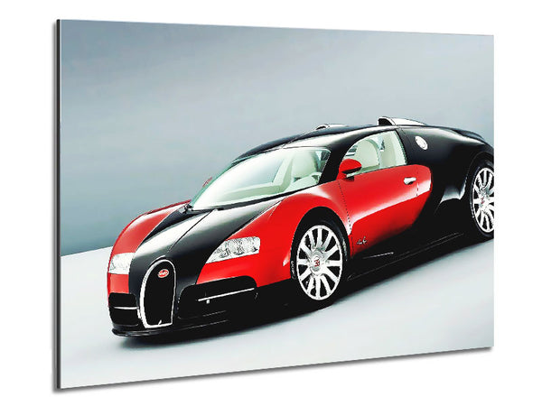 Bugatti Veyron Red And Black Side Profile