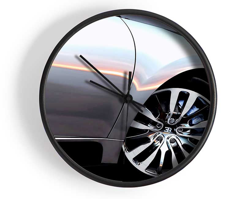 Bugatti Veyron Side Wheel Clock - Wallart-Direct UK