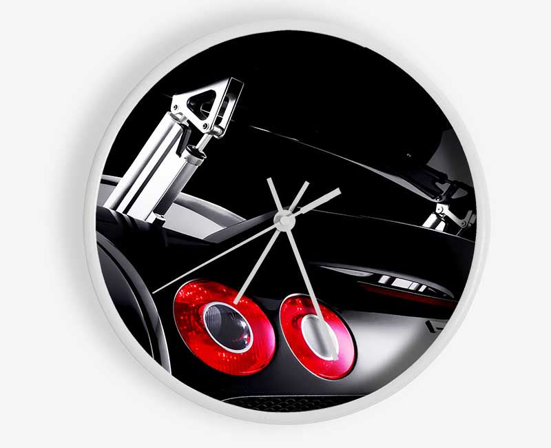 Bugatti Veyron Rear Black Clock - Wallart-Direct UK