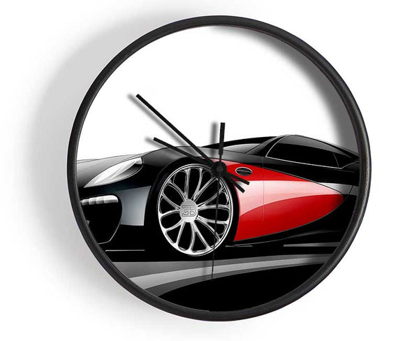 Bugatti Veyron Mean Machine Clock - Wallart-Direct UK