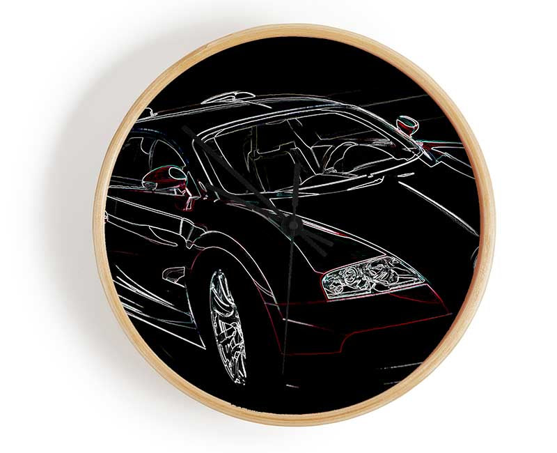 Bugatti Veyron Front Clock - Wallart-Direct UK