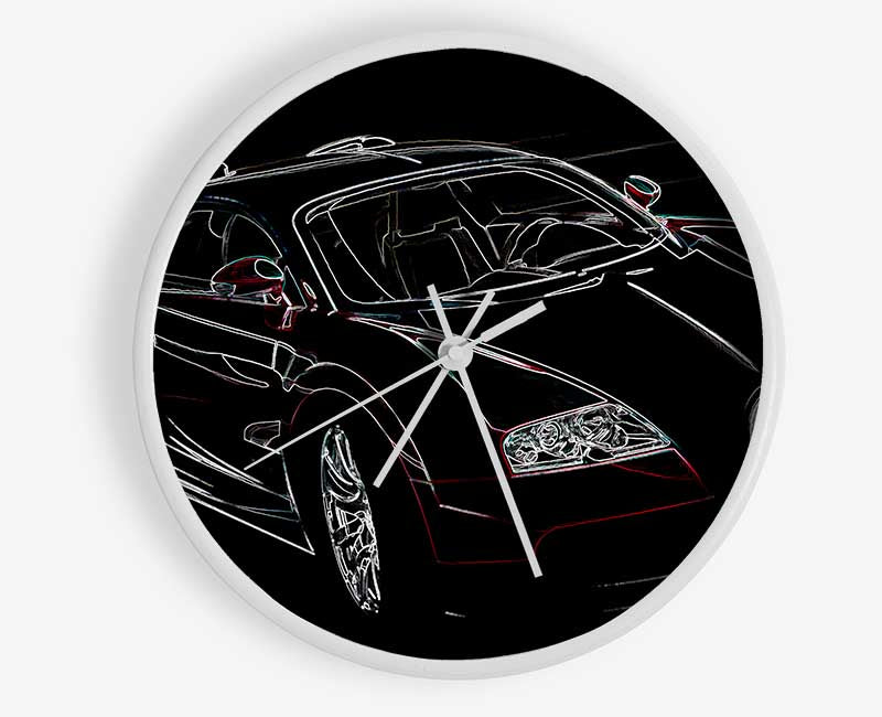 Bugatti Veyron Front Clock - Wallart-Direct UK