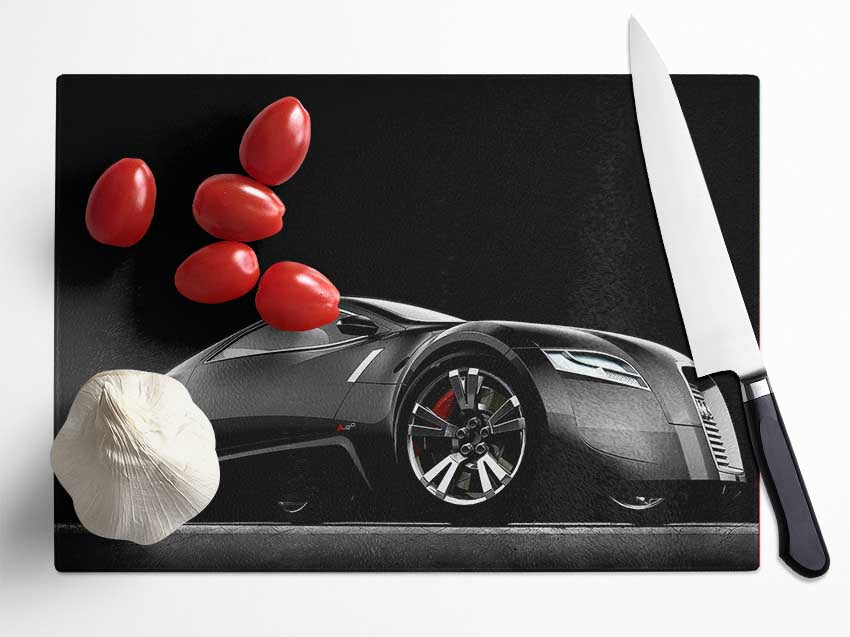 Bugatti Concept Black Glass Chopping Board