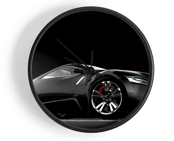 Bugatti Concept Black Clock - Wallart-Direct UK