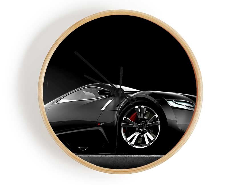 Bugatti Concept Black Clock - Wallart-Direct UK