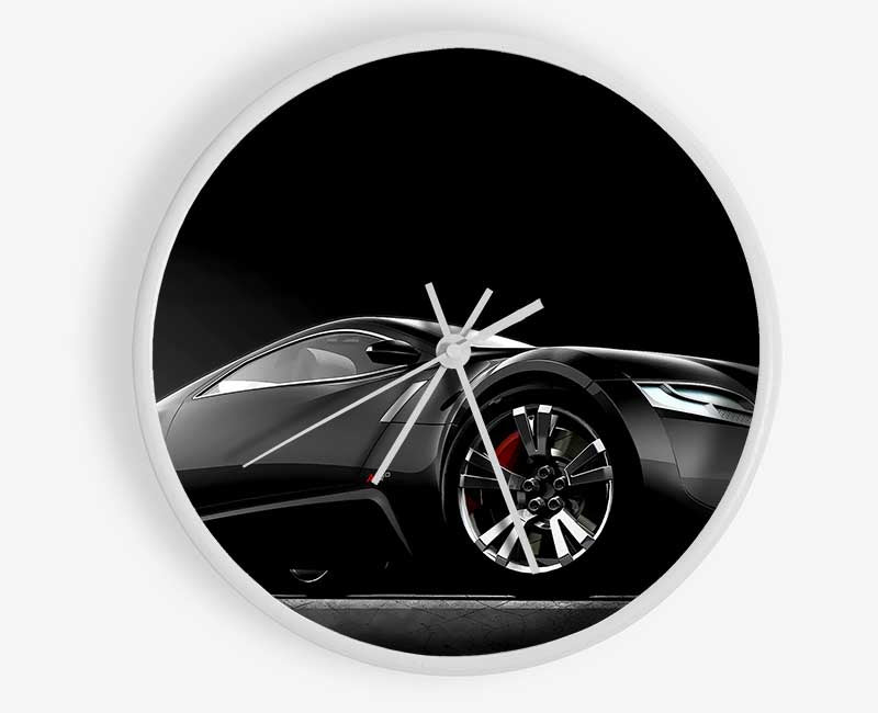 Bugatti Concept Black Clock - Wallart-Direct UK