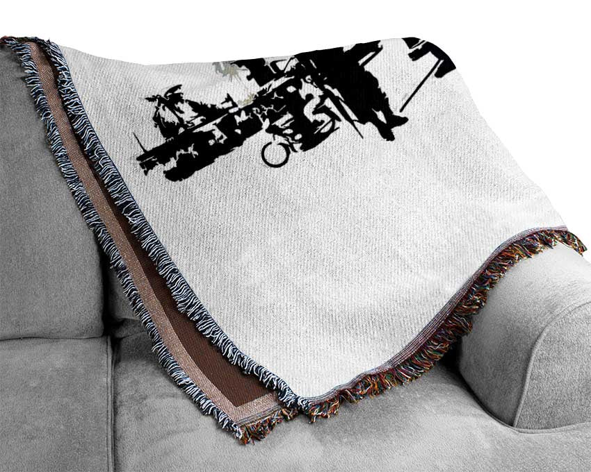 Boy Street Racers Woven Blanket