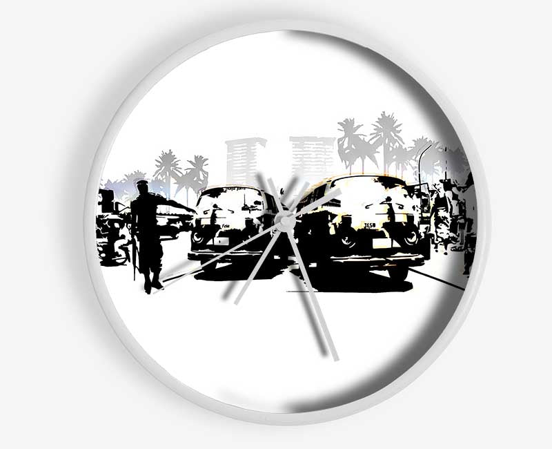 Boy Street Racers Clock - Wallart-Direct UK